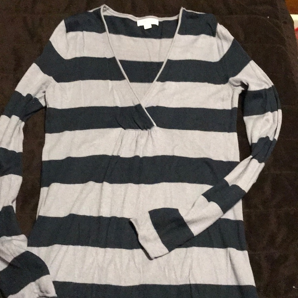 Striped maternity sweater